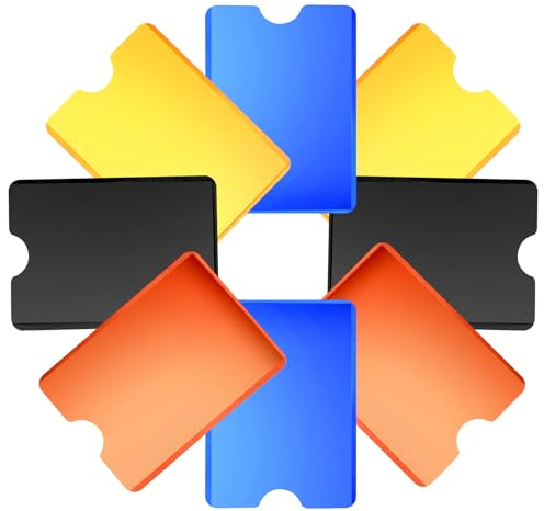 Aruicheng 8 Stück Kreditkartenhülle Schutzhülle für Kreditkarten Mehrfarbig Credit Card Protector Schutzhülle für Bankkarten Kreditkarten Block Schutzhüllen für Damen und Herren