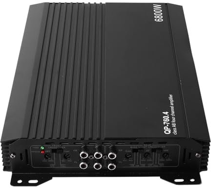 Amplificatore per Auto, Amplificatore di Potenza a 4 Canali per Impianto Stereo