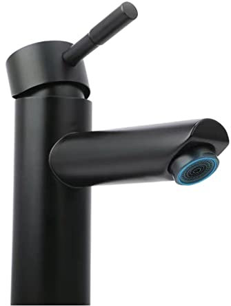 Chrom-Badezimmer-Hahn-Edelstahl-warmes kaltes Wasser-Spülen-Mischbatterie-Farben-Waschtisch-Armaturen Einhand-Armaturen 2234 (Color : Rbkgd-h)