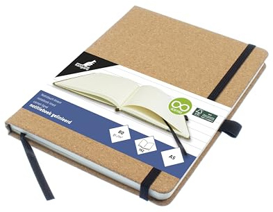 Kangaro Notizbuch A5 Kork liniert HC 96 blatt 80 Gramm