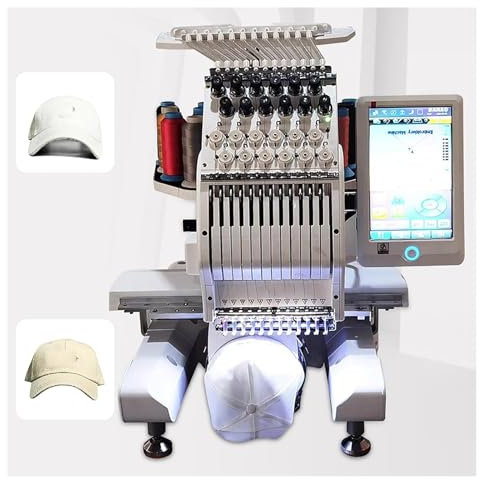 CGCSYZ Machine à Coudre informatisée, Machine à Broder entièrement Automatique avec écran LCD, Prend en Charge la Broderie de vêtements + la Fonction de Broderie de Chapeau, mémoire du Nombre de mo(