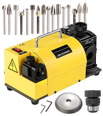Borrslipmaskin, borrslipmaskin, kniv & mejsel & Hss borr Elektrisk multitask slipmaskin, 3-13 mm borrslipslipmaskin, 95°-135° vinkel justerbar