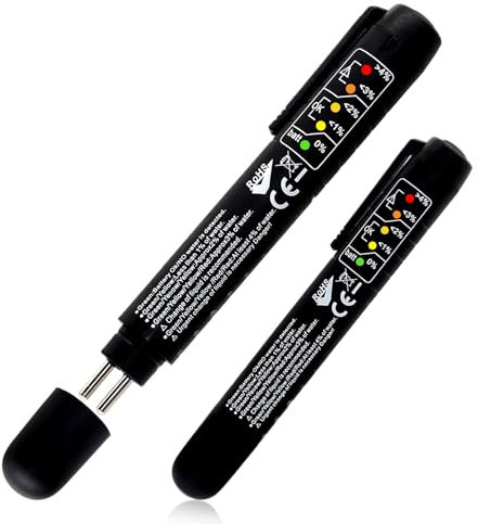 Duluok Brake Fluid Tester, Universal Automotive Brake Fluid Test Pen Portable Precision Brake Fluid Oil Detection Pen for DOT3 DOT4 DOT5 ENV6 ENV4