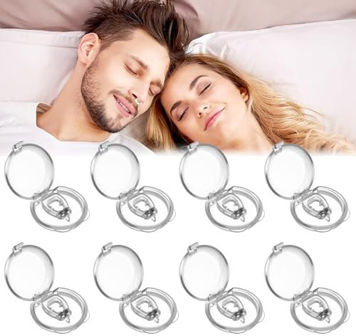 Schnarchstopper Anti Schnarch Nasenclip, 8 Stück Nasenspreizer Gegen Schnarchen Stopper, Nasenklammer Anti Snoring Nasendilatator Snoring Stopper Schnarchen Verhindern