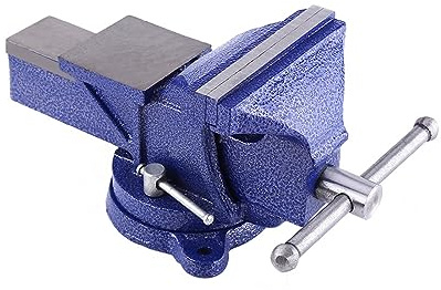 Fafeicy Morsa per la Lavorazione dei Metalli, Morsa da Banco per Carichi Pesanti con Base Girevole e Incudine per la Lavorazione dei Metalli da 5 Pollici o 6 Pollici, (5 (135 pezzi))