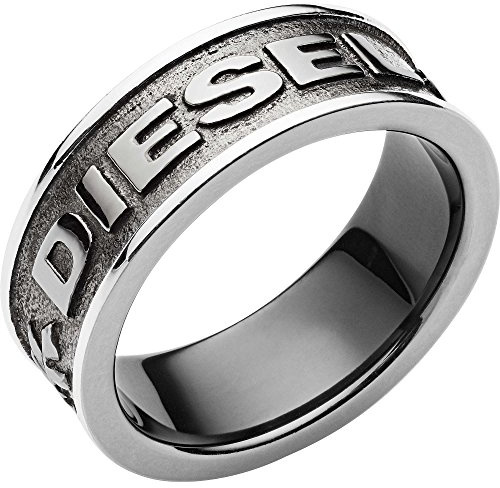 Diesel Ring Für Frauen Stahl, 8, 9, 10, 11.5 Gunmetal Edelstahl Ring, DX1108060