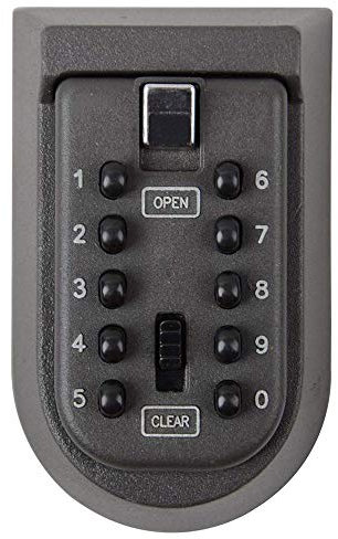 ASelected Wall Mounted Spare Key Storage Safe Lock Box Resettable Code Key Keeper Outdoor Keysafe Small Outside Security Lockbox for House Spare Keys, Airbnb, Garage, Carers, Nurse, Home Access