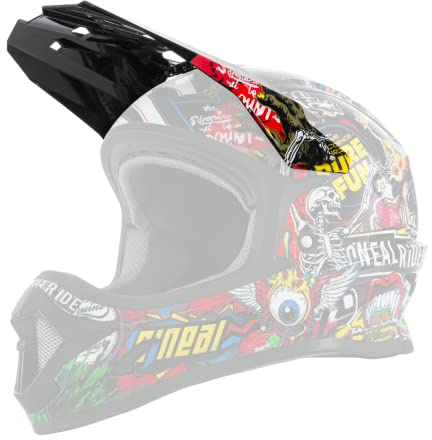 O'NEAL | Ersatzschirm Mountainbike-Helm | Kinder | Motocross MX Enduro | Ersatzschirm für SONUS Helmet Solid Youth | Visor SONUS Youth Helmet Crank | Multi | One Size