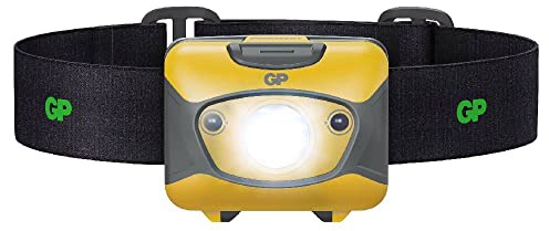 GP Kraftfull pannlampa | GP CH45 Discovery | Ljus i 3 Lägen, Justerbar | Vattentät, Lättviktig LED för Fiske, camping