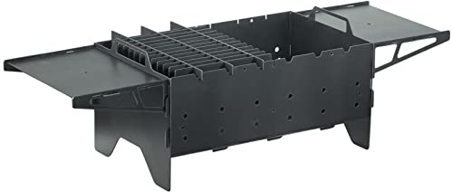 Mangal Barbecue au Charbon de Bois pour 6 Brochettes - En Acier 2 mm - de Table, Balcon, Camping et Voyage
