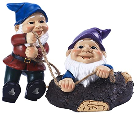 STOBOK 1 Satz Baum Klettern Zwerg Ornament Miniatur-zwergenschmuck Mikro-landschaftsdekor Mini-zwerg-dekore Gnom-Statue Simulation Zwerg Verzierungen Gartenschmuck Geschenk Harz Draussen