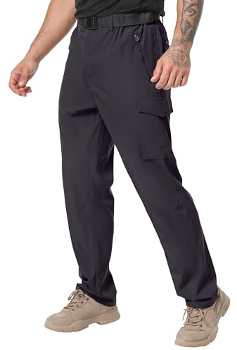 NATUVENIX Hiking Pants Men Lightweight - Quick Dry Travel Pants for Men