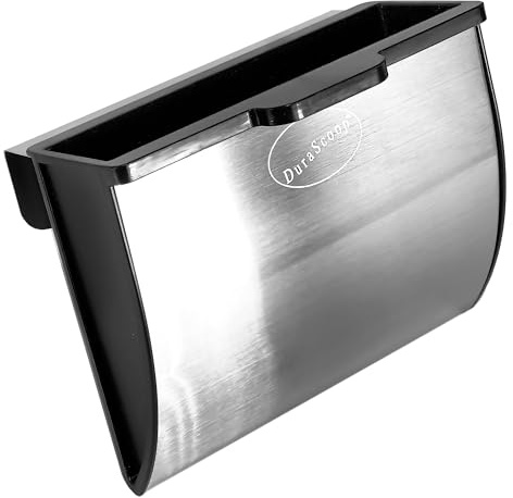 DuraScoop Cat Litter Scoop Caddy - Space-Saving, Wall-Mountable Litter Scoop Holder - Easy Hook Fitting for Pans – Metal Litter Scooper Holder Ensuring Stability