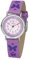 Atrium Kinder Armbanduhr Mädchen Analog Quarz extra deutlich mit Kunstlederband Schmetterlinge Herzen Lila Violett A47-18