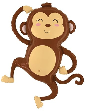 Catelves Ballonger apdekoration, apa folieballong födelsedagsdekoration djur, skogsdjur, apa heliumballong, födelsedag, djungeldekoration födelsedag, safari-ballonger för barns födelsedag, fest | Skogsdjur apa helium ballong födelsedag, djungeldekoration födelsedag, safari-ballonger för barns födelsedag fest dekoration