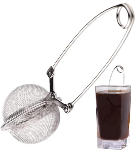 Passoire à boule de thé – Infuseur à thé en feuilles | Passoire à boule de thé en maille | Passoire à thé en maille, passoire à thé en acier inoxydable, diffuseur de thé, plus raide pour le thé et le