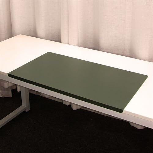Lifup Schreibtischunterlage mit Kantenschutz, Wasserdichte Rutschfeste Tischunterlage, Weichem PU Leder Mausunterlage Schreibunterlage für Büro und Zuhause Grün 90 x 40 x 2 cm