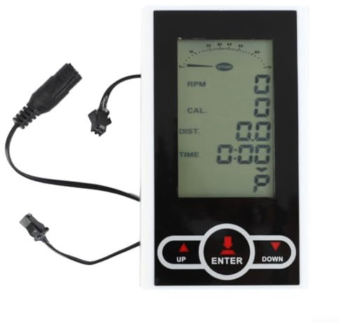 Monitor LCD Tachimetro per cyclette, Computer per cyclette, Monitor per bici da interno LCD Ciclo Contachilometri Analitico, Cardiofrequenzimetro Tracker Bike Computer