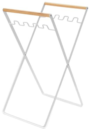 Rubbish Support Stand - Foldable Lightweight Frame, Durable Handle | Bin Bag Holder for BBQ Picnic Kitchen Lawn Yard Outdoor Event Use, Rubbish Rack for Camping Life