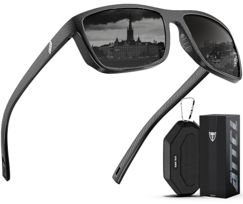 ATTCL 22g Polarised Sunglasses Mens Driving UV400 Protection Square TR90
