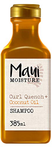 Maui Moisture Curl Quench Coconut Oil schampo, för tjockt lockigt hår, 385 ml