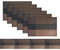 pigchcy Elegante Platzsets mit Passendem TischläUfer, Abwischbar Kunststoff Tischsets FüR Esstisch-Sets (6 Platzsets + 1 TischläUfer, Braun)