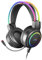 Mars Gaming MHRGB, Cuffie Chroma RGB Flow, Microfono Professionale, Suono Spaziale, Nero