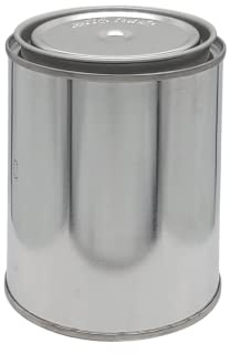 AUTORIND Pint Size Unlined Can, Empty Metal Pint Paint Cans with Lids for DIY and Professional Projects, Silver Color and %100 Recyclable (Pack of 6)