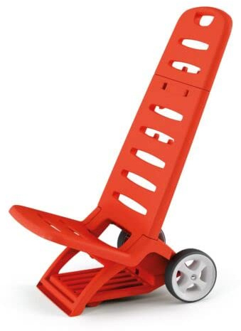 URBNLIVING Silla plegable 2 en 1 con ruedas para piscina, playa, color rojo