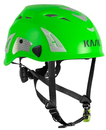 KASK Skyddshjälm Superplasma PL HiViz 2.0 arbetshjälm, bergsbestigarhjälm, industriklätterhjälm – storlek 51–62 cm universellt justerbar, färg: lime