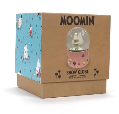 Half Moon Bay Snow Globe Moomin | Snow Globes For Adults | Christmas Ornaments & Christmas Decor | Funny Snow Dome | Moomins Gifts & Gifts For Her | Nostalgic Xmas Decor | Retro Gifts & Snow Globes