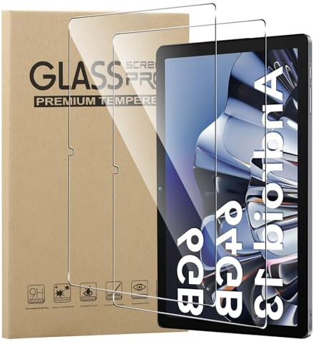 MEMELOKA Protector de Pantalla para Tablet 10 Pulgadas, 2 Piezas[Antiarañazos][Antihuellas][Alta Sensibilidad] 9H Dureza Cristal Templado HiGrace Tablet 10 Pulgadas