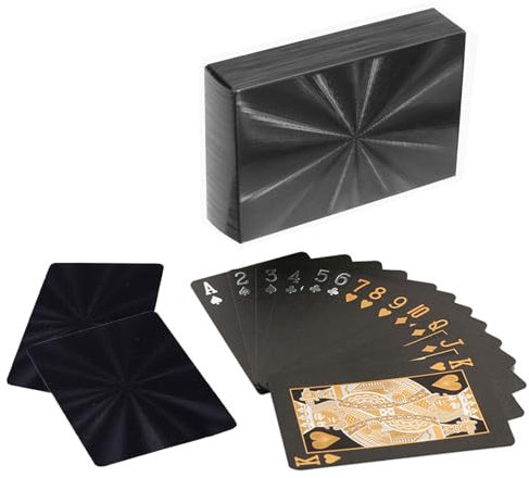 Butyeak Pokerkarten, Spielkarten-Decks, wasserdichte Spielkarten, wasserdichte und leicht zu mischende PVC-Pokerkarten, Kartenspiel, Standard 54 Poker, für Party-Kartenspie, Alter 18+