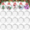 20 Stück Weihnachtskugeln Kunststoff,Transparent Weihnachtskugeln zum befüllen Christbaumschmuck Kunststoff Christbaumkugeln für Weihnachtsschmuck,Weihnachtsbaum,Hochzeit,Partys,DIY Dekoration (M-6CM)
