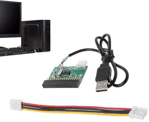 Unità floppy esterna, convertitore USB lettore floppy disk, cavo portatile a un adattatore plug and play drive, per laptop, desktop e notebook, uso a lungo termine 3,6 x 4,4 cm