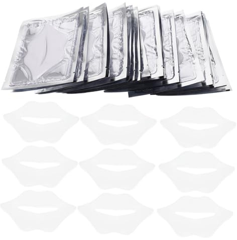 BAZEITFLOW 25 piezas Máscaras Labiales Hidratantes con Colágeno Almohadillas de Gel para Cuidado Labial Portátiles y Nutritivas para Labios Secos y Agrietados