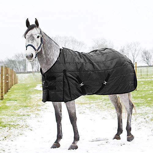 Horze Nevada Mid Weight Stable Blanket 200g - Black - 69 in