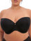 Elomi Women's Smooth Strapless Seamless Underwire T-Shirt Bra, Black, 44DD