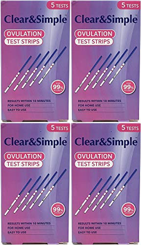Clear & Simple Ovulation Test Strips Over 99% Accurate (4 Pack)