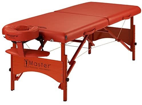 Master Massage Fairlane Sport 71 cm Portable Massage Table – Lightweight, Supportive, and Versatile with Bonus Accessories – Ideal for Tattoo & Lash Treatments, Cinnamon