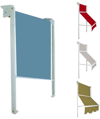 TENDEEVOLUTION Toldo Vertical Exterior con guías Laterales, Personalizable, Toldo Motorizado o Manual, en Tejido Tempotest o PVC para balcón y terraza (Ancho DE 241 CM A 300 CM)