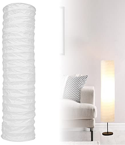 Papierlampenschirm Stehlampe Hängelampe, Reispapier Lampenschirm Ersatzlampenschirme Vintage Deko für Schlafzimmer, 94cm Hoch