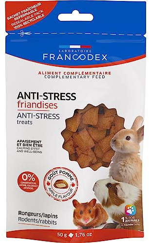 Francodex - Dolcetti antistress gusto mela 50 g per roditori e conigli