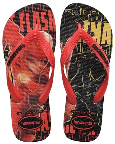 Havaianas Top Herois Dc Unisex - Adulto FlipFlop White/Red Chinese/Black 43 EU