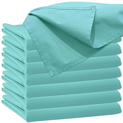 Glatte Bettlaken ohne Gummizug 70 x 140 cm Türkis Uni Baumwolle Haustuch Einfache Klassische Hotel Bettücher ohne Spanngummi Kinderbett Laken Leintuch Haushaltstuch