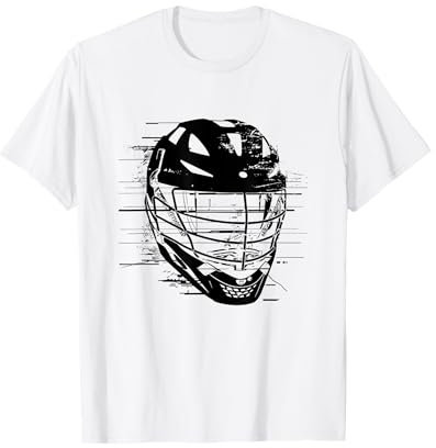 Lacrosse Helm Skizze T-Shirt