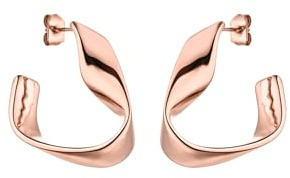 Purelei River Ohrringe Damen 18K vergoldet – Elegante Möbiusband Ohrringe aus Edelstahl, Schmuck für Frauen, modernes zeitloses Design, hypoallergen und langlebig