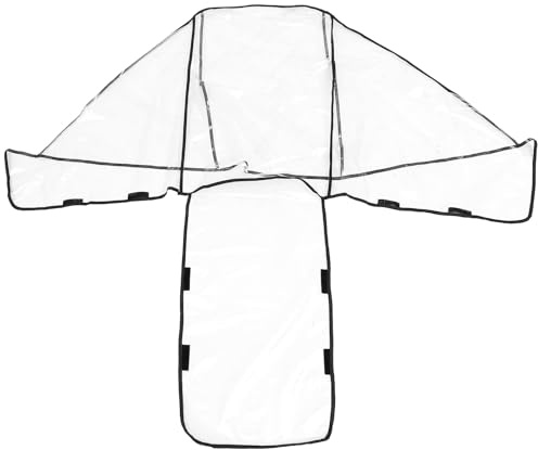 RORPOIR Funda para Cochecito Doble y Cortavientos Transparente para Bebés, Material Eva Resistente, Protección Lluvia y Viento, Uso en Exteriores para Cochecitos Dobles