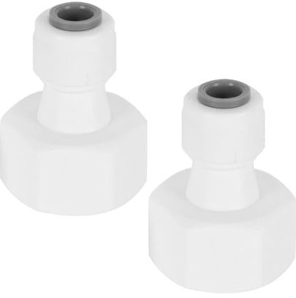 DUZEPA Adaptador De Conexión De Tubería De Entrada De Agua Universal De 2 Piezas, Rosca Interna De 1/2 Pulgada a Conexión Rápida De 1/4 De Pulgada