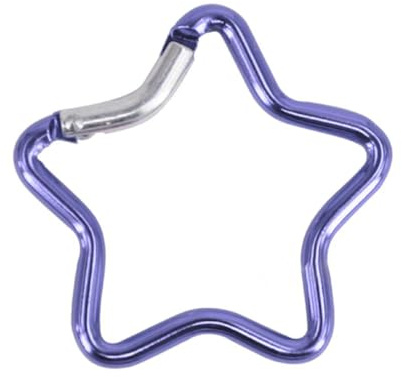Navna Gancio di bloccaggio resistente per campeggio, pesca, escursionismo, viaggi, in lega di alluminio, moschettone a forma di stella, fibbia per arrampicata, moschettone multifunzione
